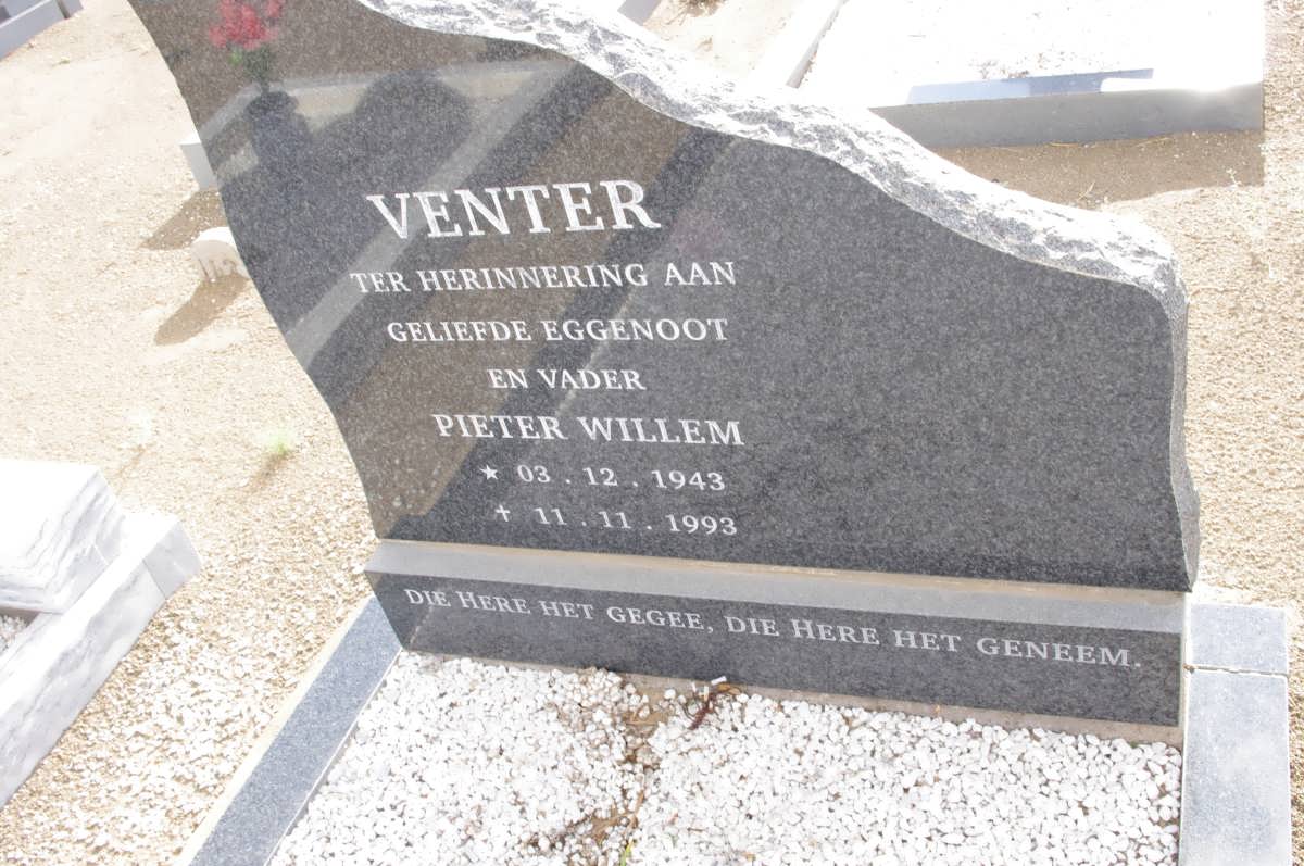 VENTER Pieter Willem 1943-1993