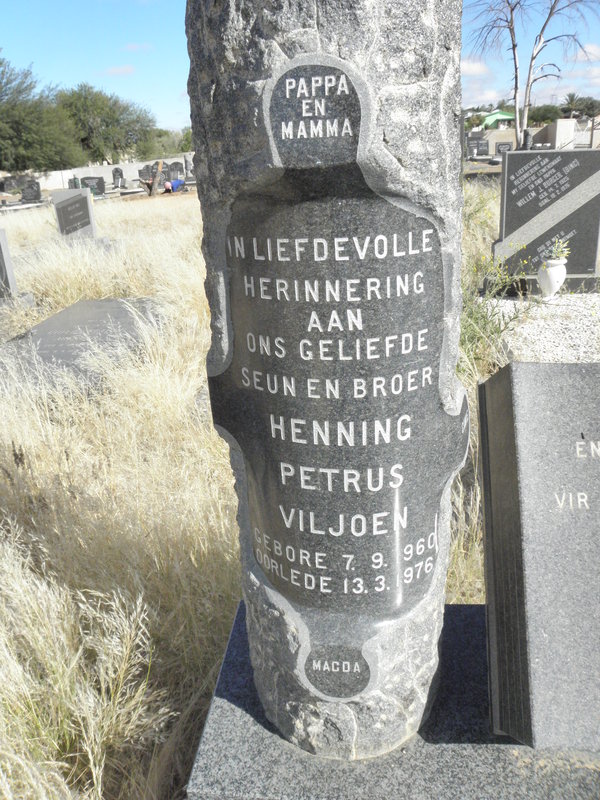 VILJOEN Henning Petrus 1960-1976