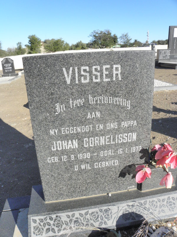 VISSER Johan Cornelisson 1930-1973