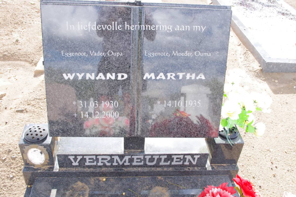 VERMEULEN Wynand 1930-2000 &amp; Martha 1935-