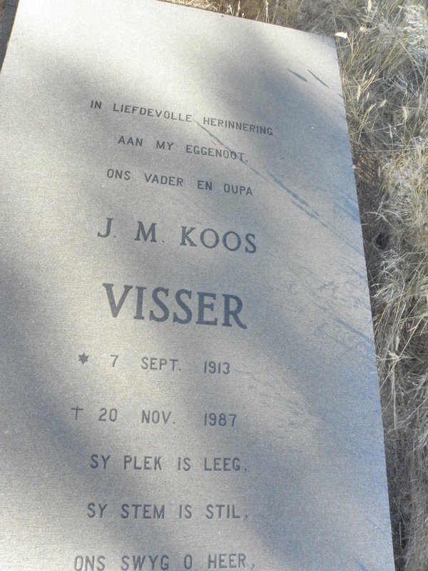 VISSER J.M. 1913-1987