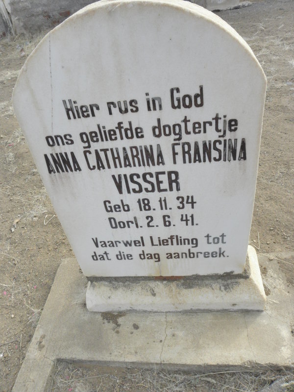 VISSER Anna Catharina Fransina 1934-1941