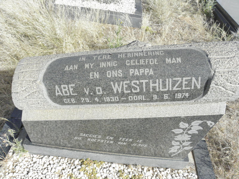 WESTHUIZEN Abe, v.d. 1930-1974