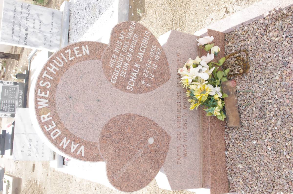 WESTHUIZEN Schalk Jacobus, van der 1955-1992
