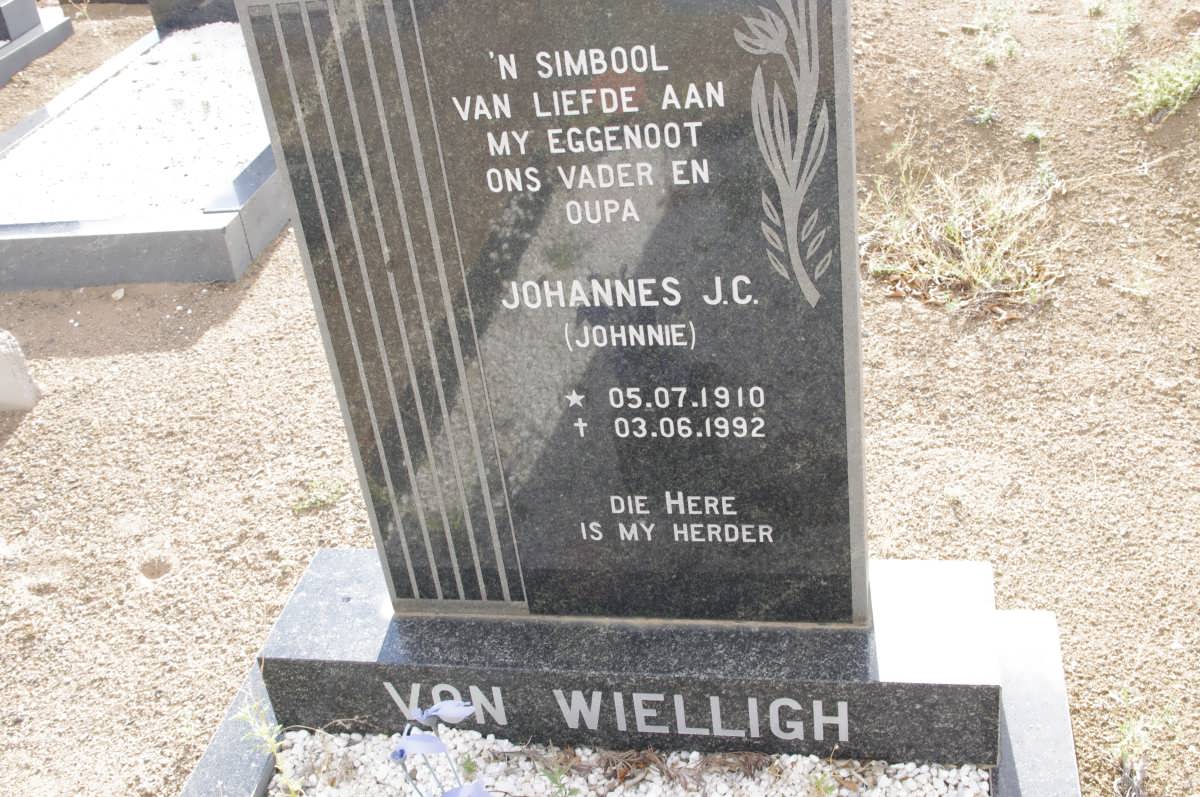 WIELLIGH Johannes J.C., von 1910-1992