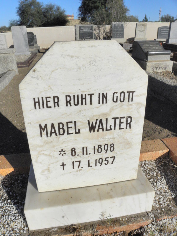 WALTER Mabel 1898-1957