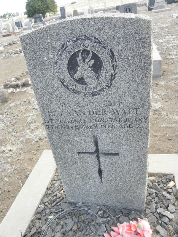 WALT H.A.J., van der -1917