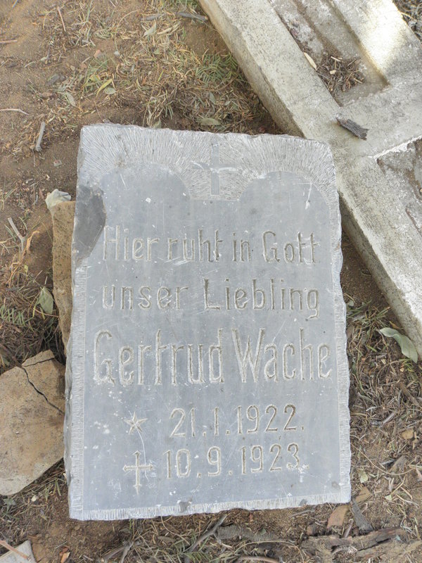 WACHE Gertrude 1922-1923