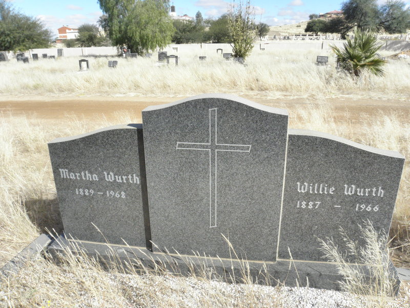 WURTH Willie 1887-1966 &amp; Martha 1889-1968