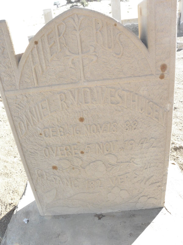WESTHUIZEN Daniel R., v.d. 1888-1942