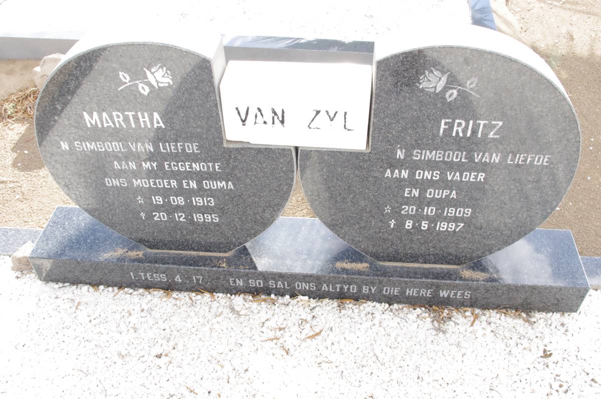 ZYL Fritz, van 1909-1997 &amp; Martha 1913-1995