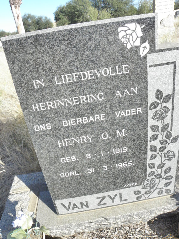 ZYL Henry O.M., van 1919-1965