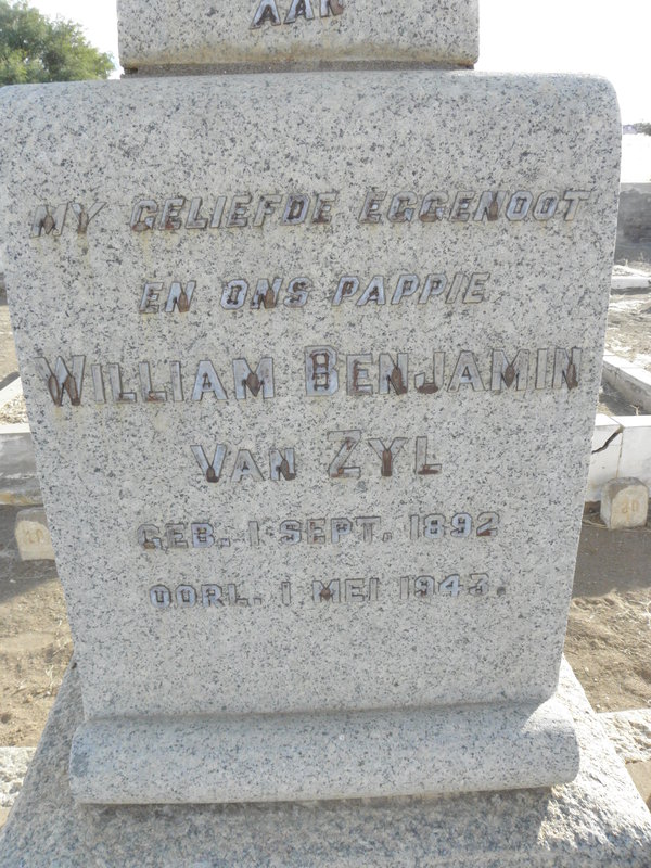 ZYL William Benjamin, van 1892-1943