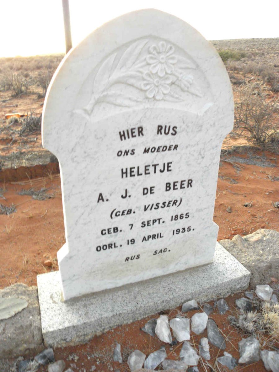 BEER Heletje A.J., de nee VISSER 1865-1935