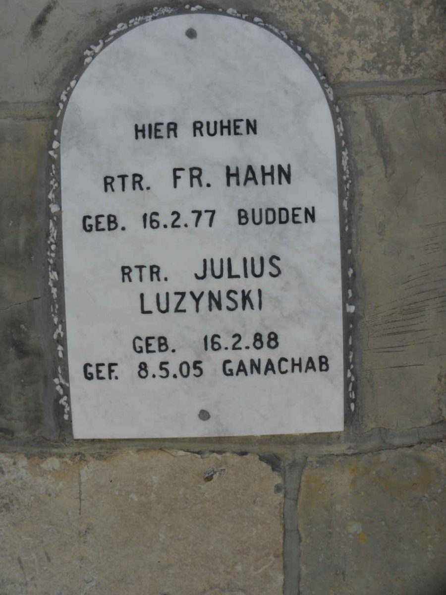 HAHN Fr. 1877-1905 :: LUZYNSKI Julius 1888-1905