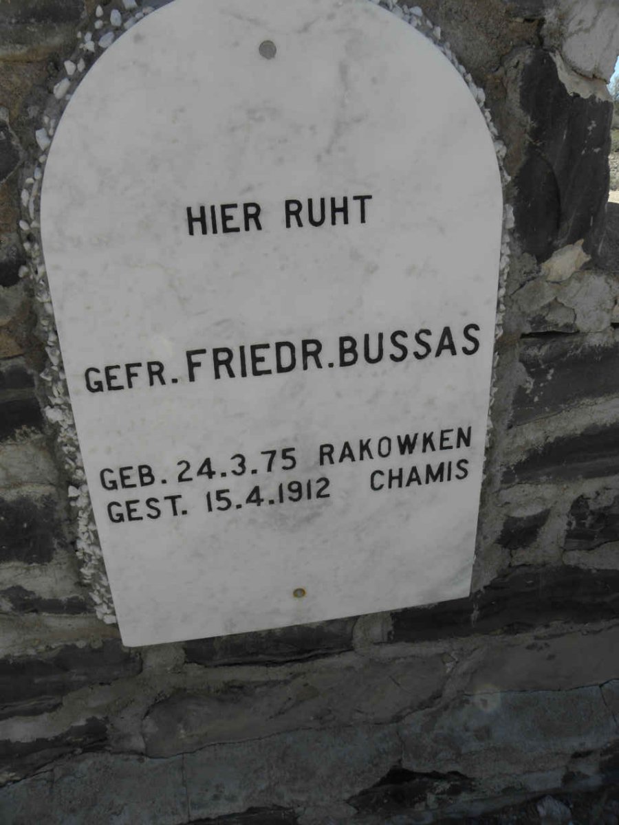 BUSSAS Friedr. 1875-1912