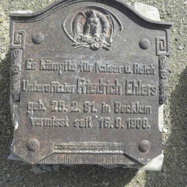 EHLERS Friedrich 1881-1906