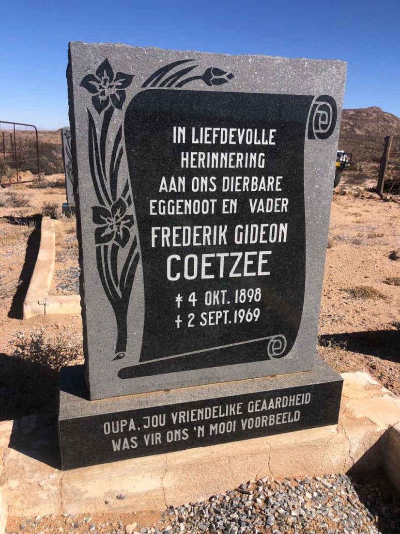 COETZEE Frederik Gideon 1898-1969