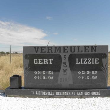 VERMEULEN Gert 1924-2008 &amp; Lizzie 1927-2007