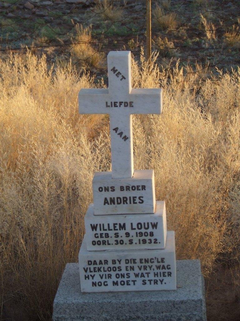 LOUW Andries Willem 1908-1932