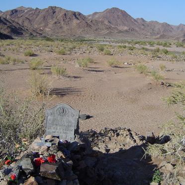 Namibia, KARAS region, Ai-Ais, Fish River Canyon, Single grave