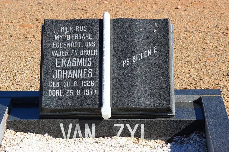 ZYL Erasmus Johannes, van 1926-1977