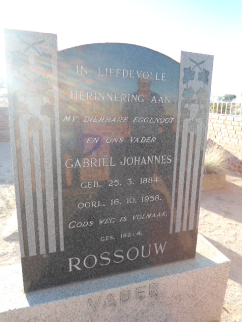 ROSSOUW Gabriel Johannes 1884-1958