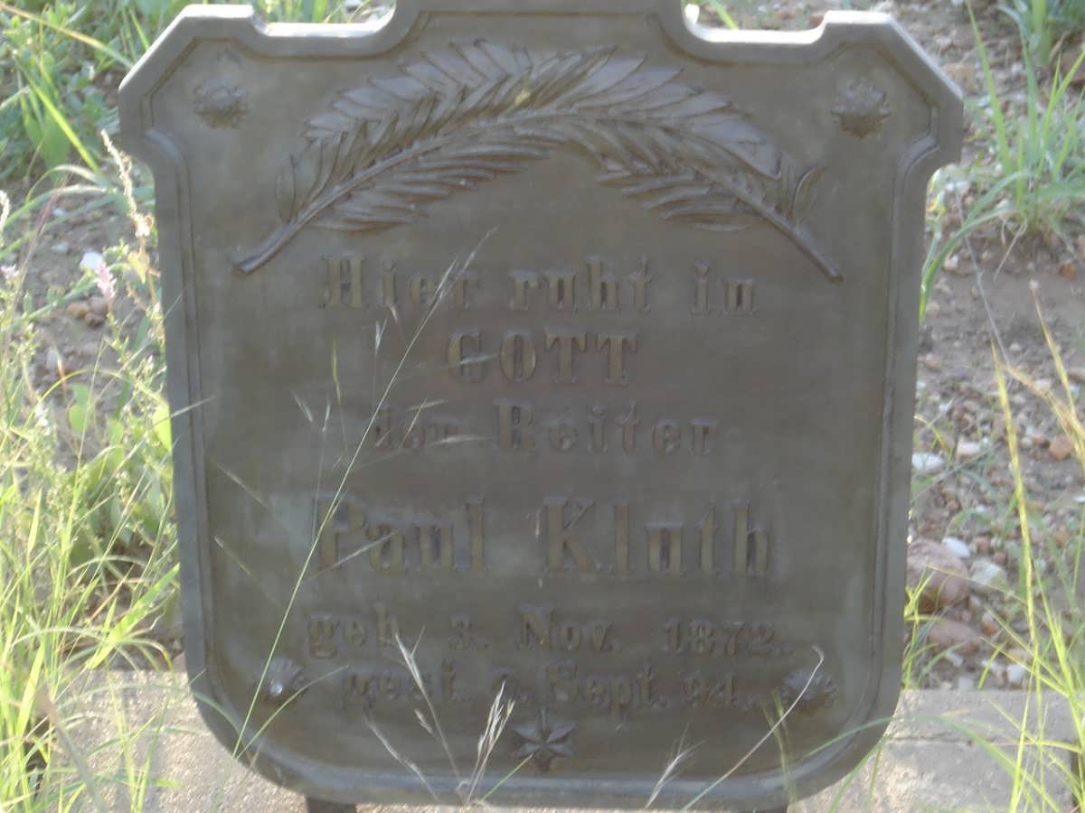 KLUTH Paul  1872-