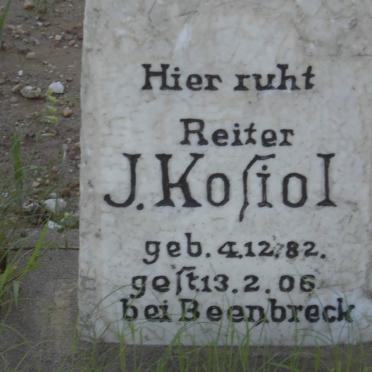 KOSIOL J. 1882-1906