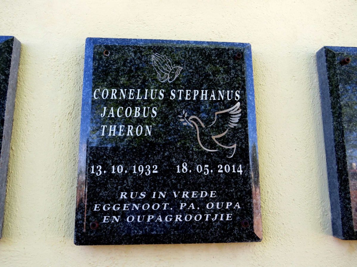 THERON Cornelius Stephanus Jacobus 1932-2014