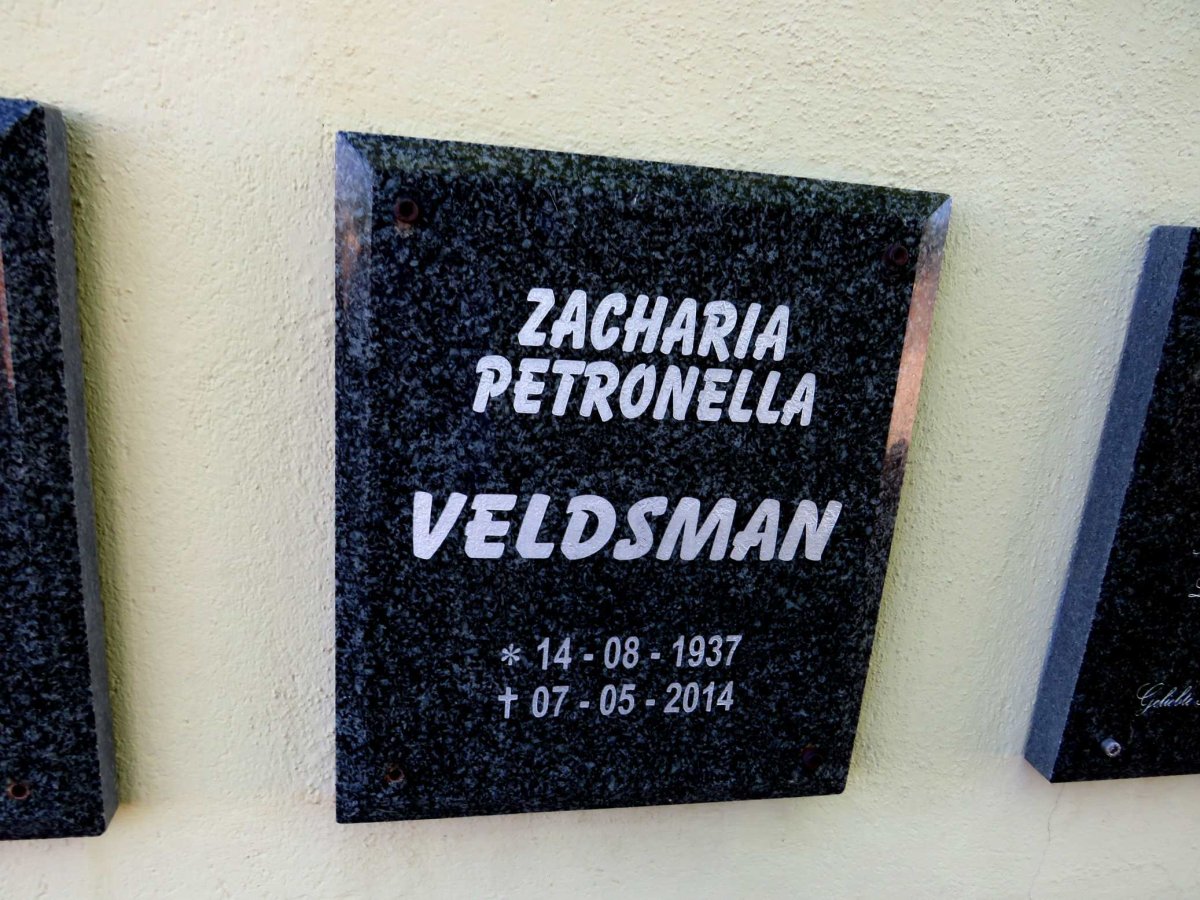 VELDSMAN Zacharia Petronella 1937-2014