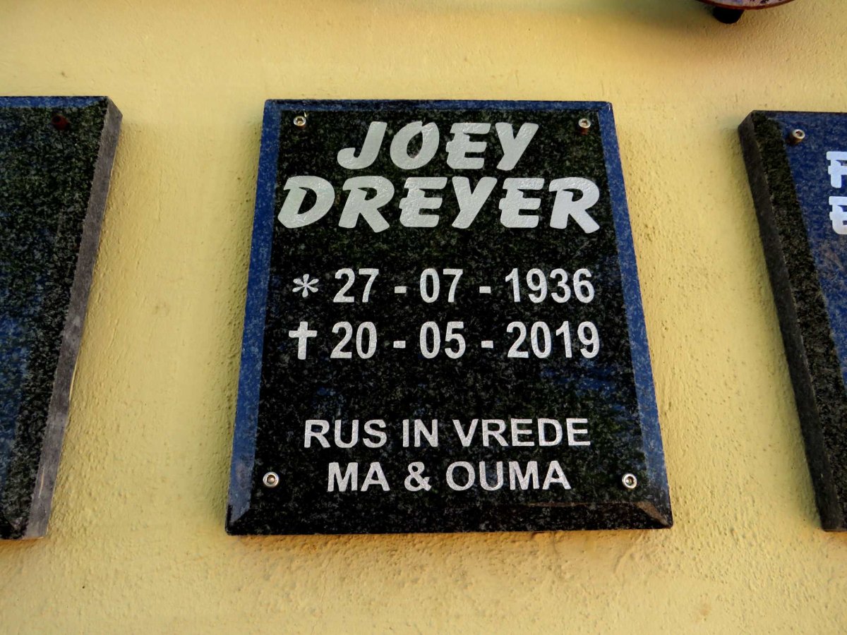 DREYER Joey 1936-2019