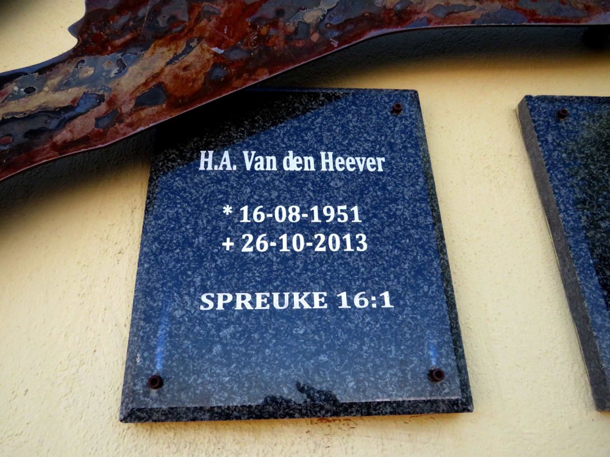 HEEVER H.A., van den 1951-2013
