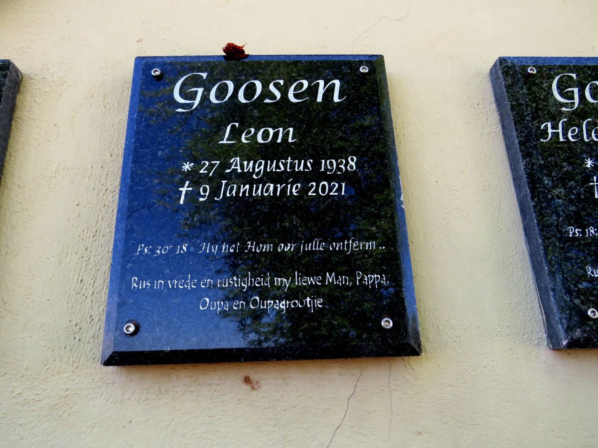 GOOSEN Leon 1938-2021