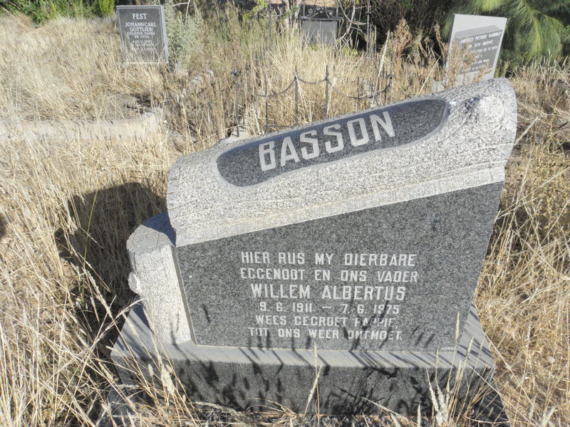 BASSON Willem Albertus 1911-1975