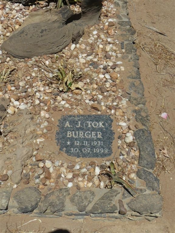 BURGER  A.J. 1931-1999