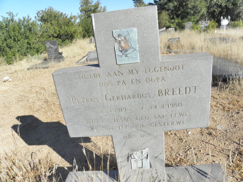 BREEDT Petrus Gerhardus 1919-1980