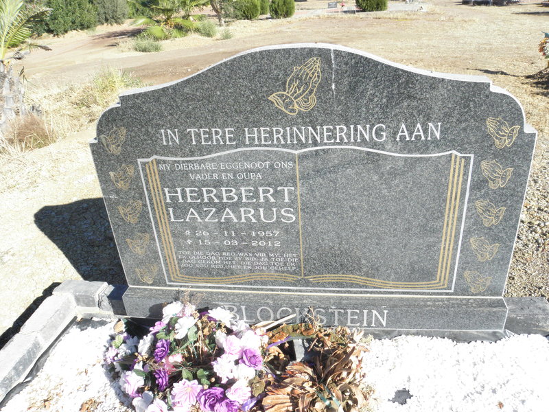 BLOCKSTEIN Herbert Lazarus 1957-2012