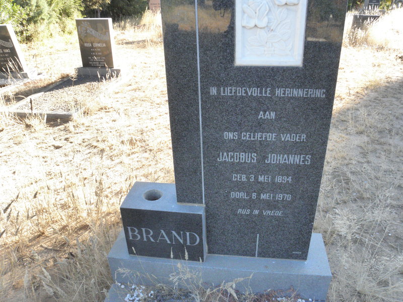 BRAND Jacobus Johannes 1894-1970