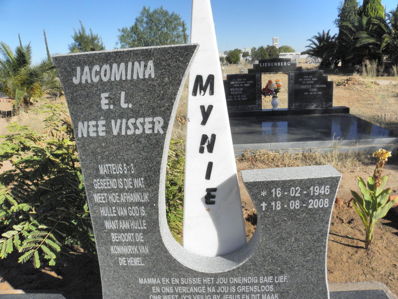 BERGH Jacomina E.L. nee VISSER 1946-2008