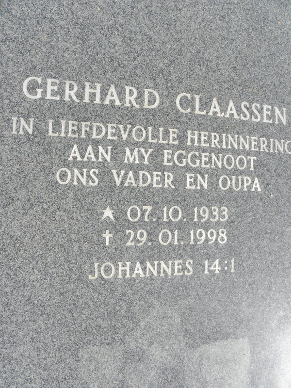 CLAASSEN Gerhard 1933-1998