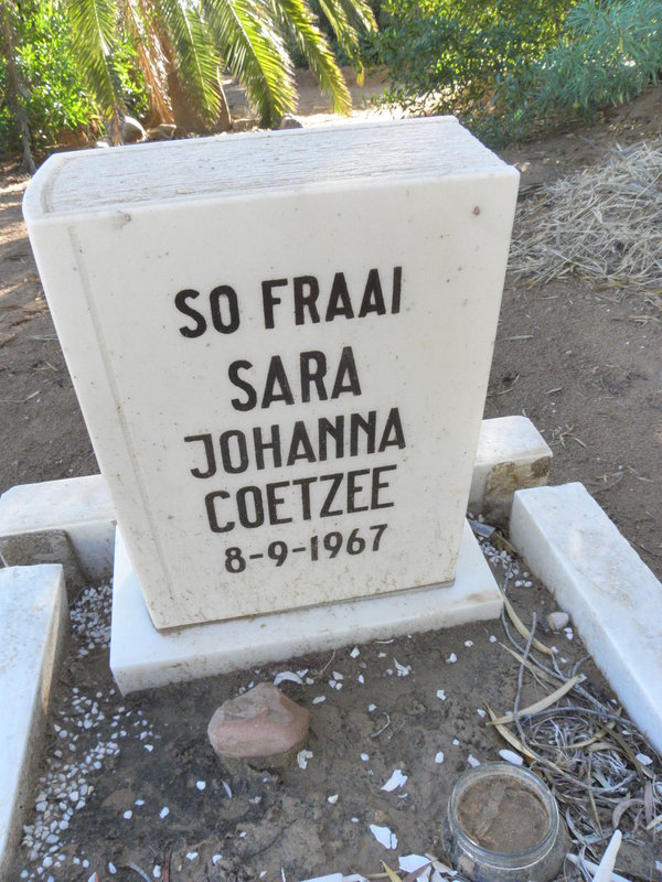 COETZEE Sara Johanna -1967