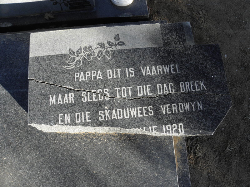 CRONJÉ 1920-1975