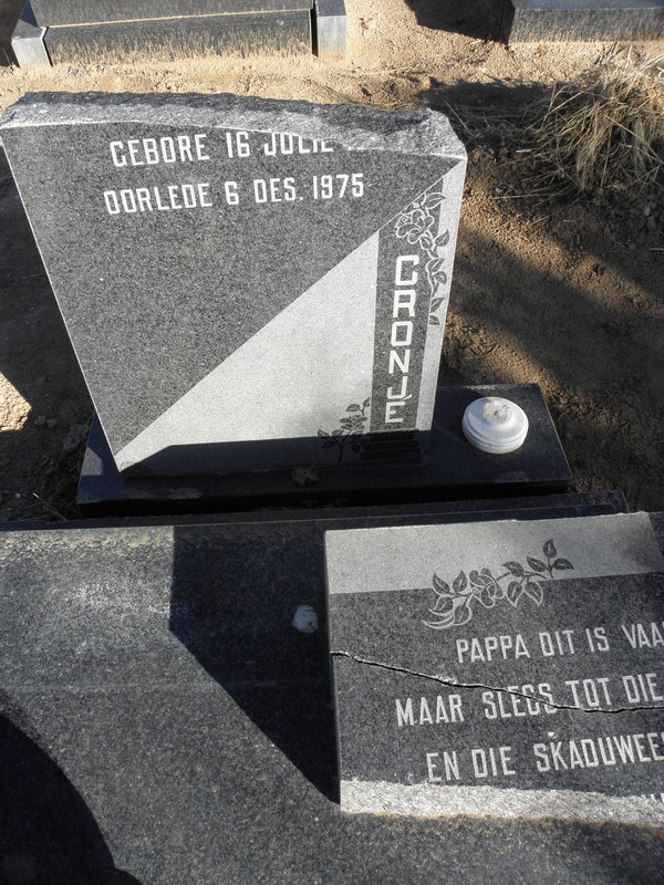 CRONJÉ 1920-1975