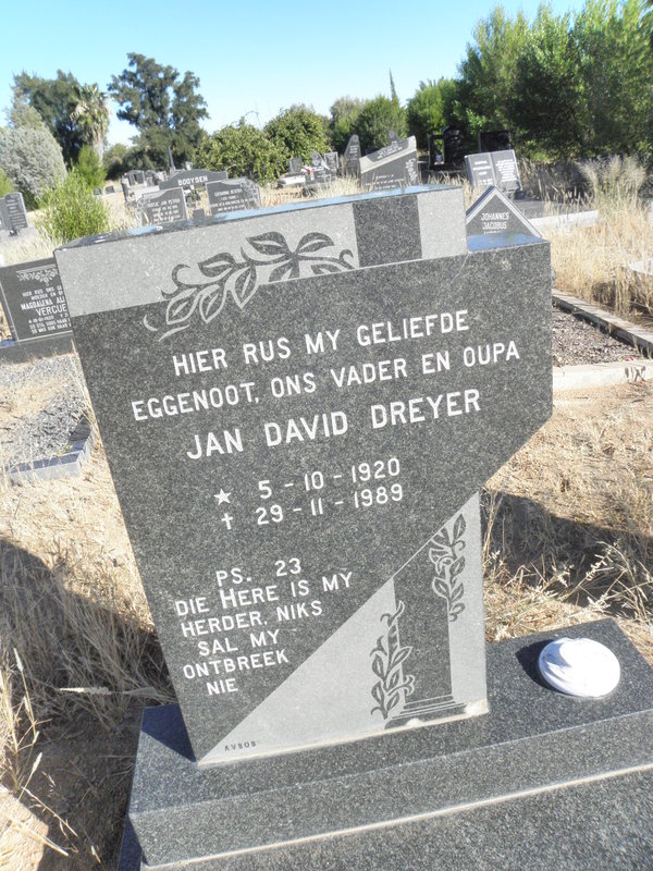 DREYER Jan David 1920-1989