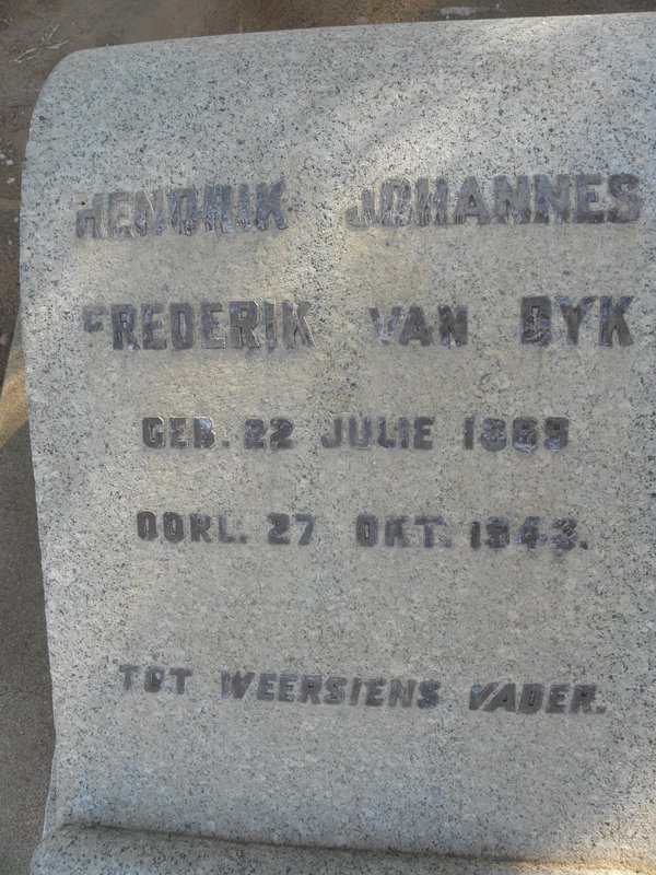 DYK Hendrik Johannes Frederik, van 1869-1943