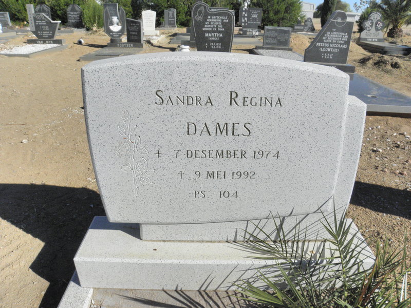 DAMES Sandra Regina 1974-1992