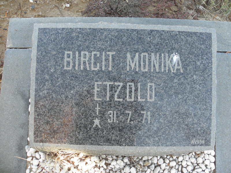 ETZOLD Birgit Monika 1971-1971