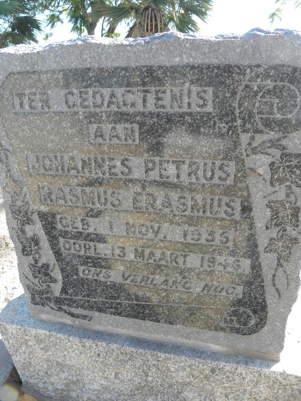 ERASMUS Johannes Petrus Rasmus 1935-1946