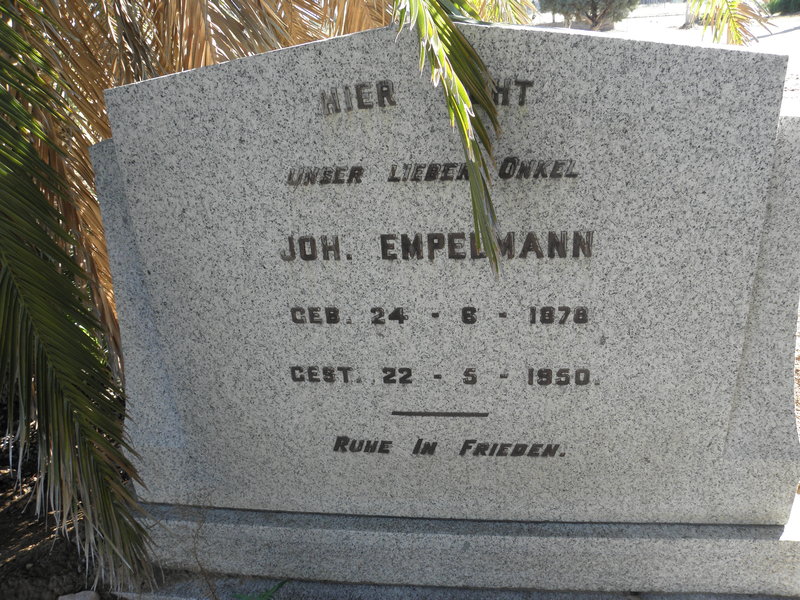 EMPELMANN Joh. 1878-1950